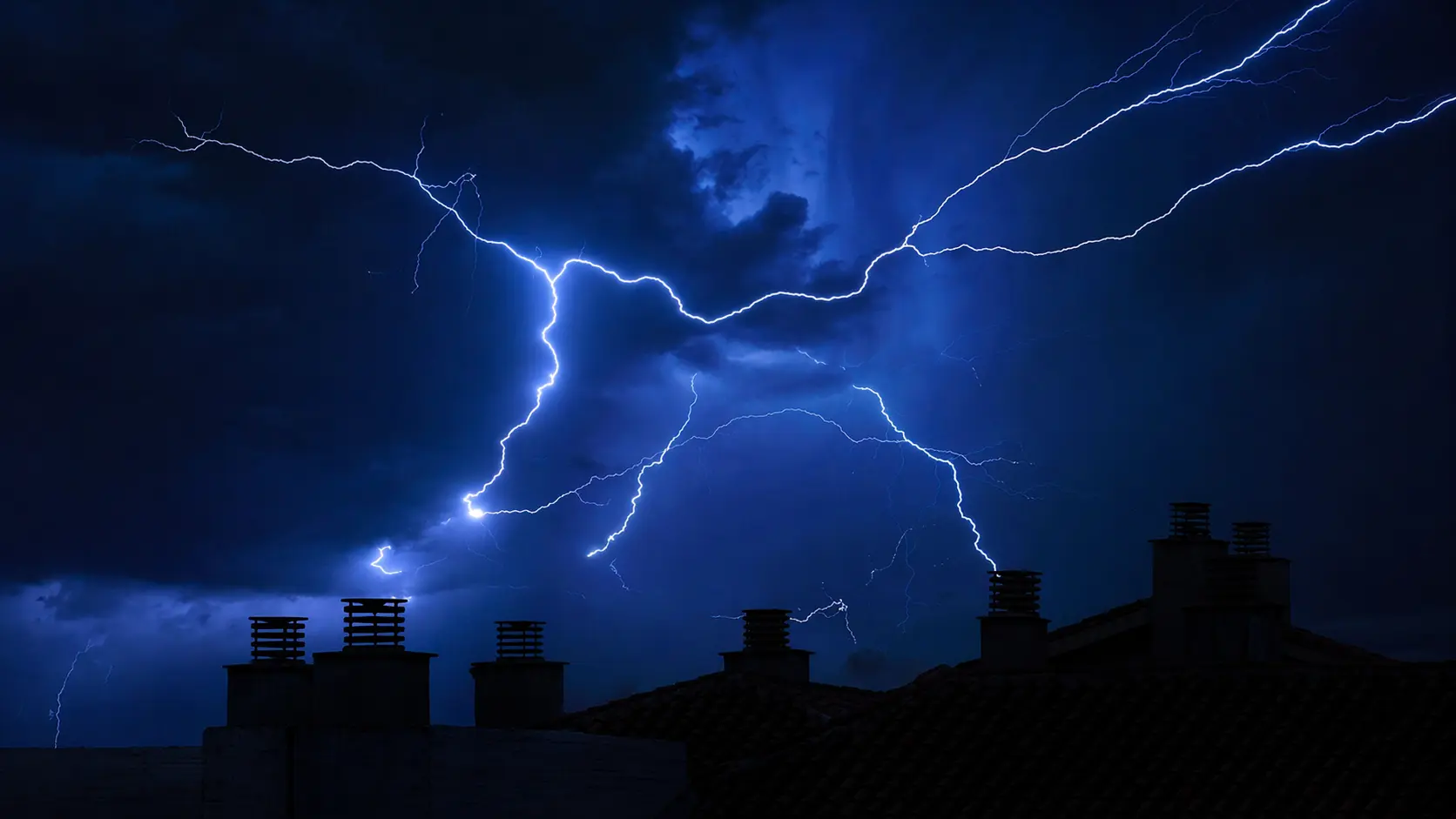 Lightning storm background